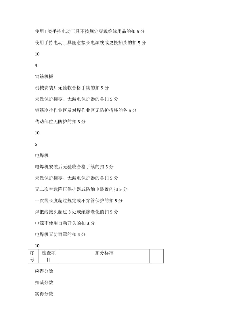 建筑施工安全检查标准实施指南施工机具检查评分表.doc_第2页