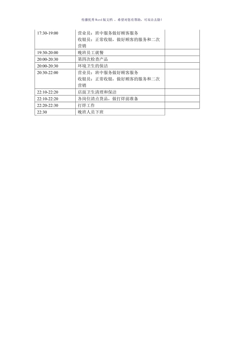 蛋糕店店面日常运营工作流程表（参考模板）.doc_第3页