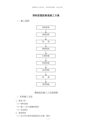 预制型塑胶跑道施工工艺流程(改)（参考模板）.doc