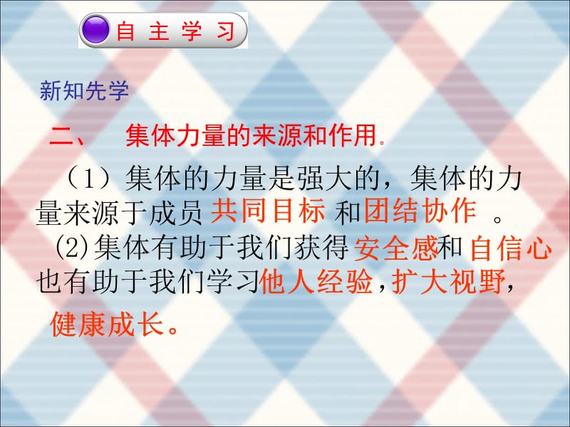 最新人教版七年级道德与法治下册《三单元 在集体中成长第六课 “我”和“我们” . 集体生活邀请我》课件_1.ppt_第3页