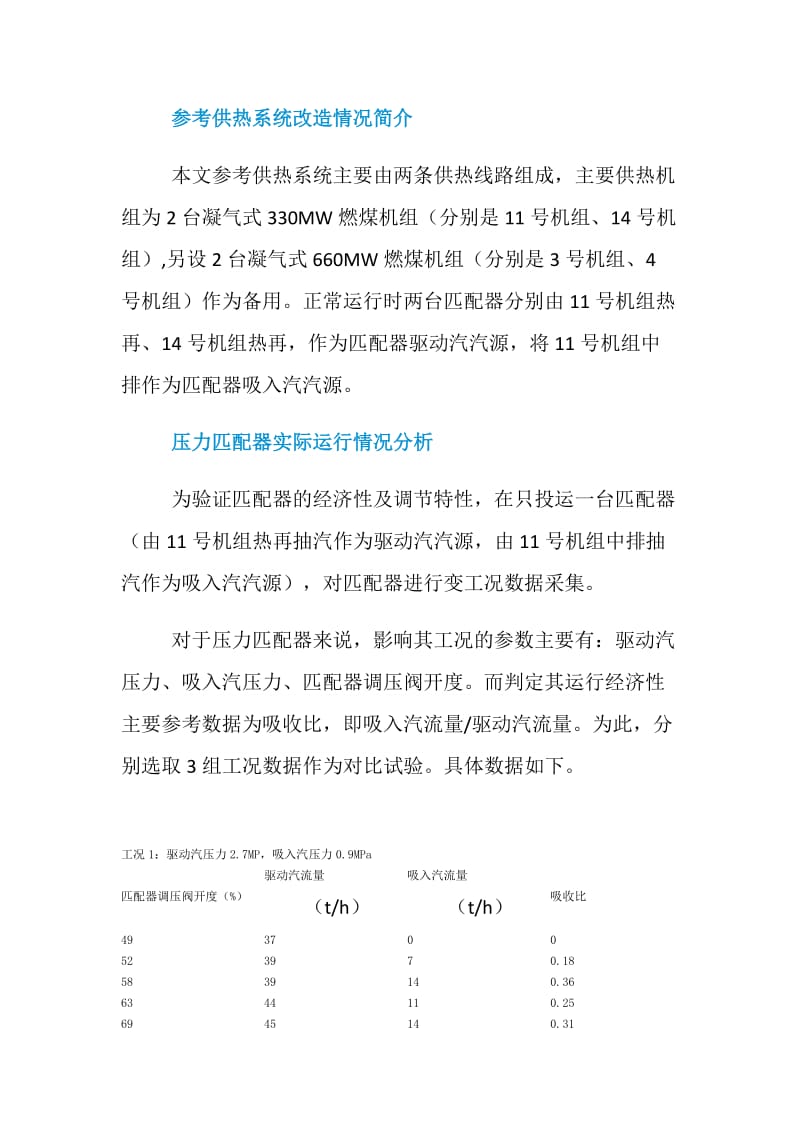 压力匹配器在大型机组供热改造中的应用及运行优化.doc_第3页