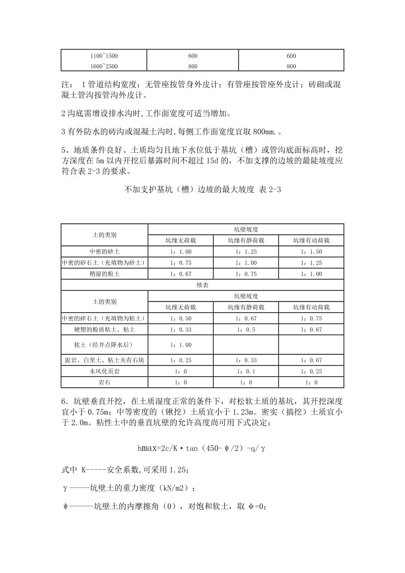 基坑（槽）和管沟施工安全要求.doc_第2页