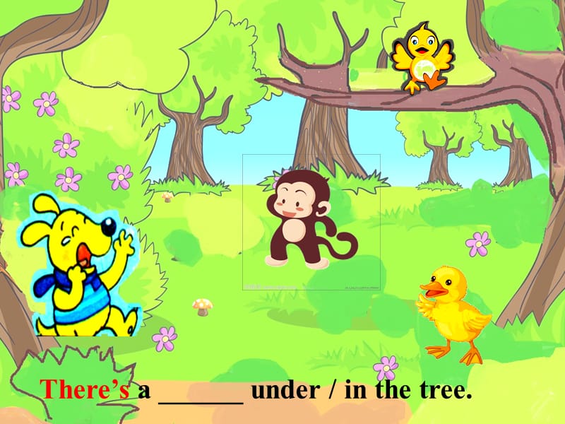 PEP小学英语课件：Module 8 Unit 2 There’s a cat in the tree.ppt_第2页