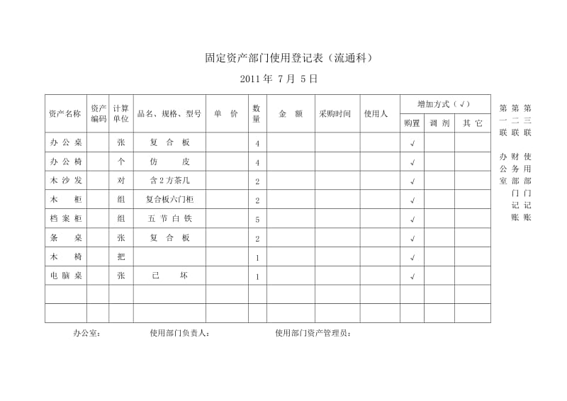 固定资产部门使用登记表.doc_第2页