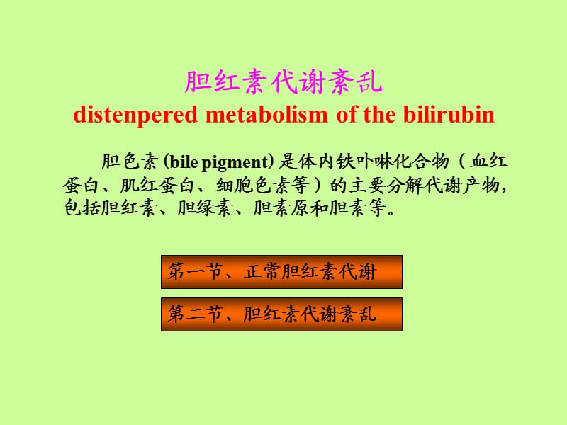 胆红素代谢紊乱.ppt_第1页