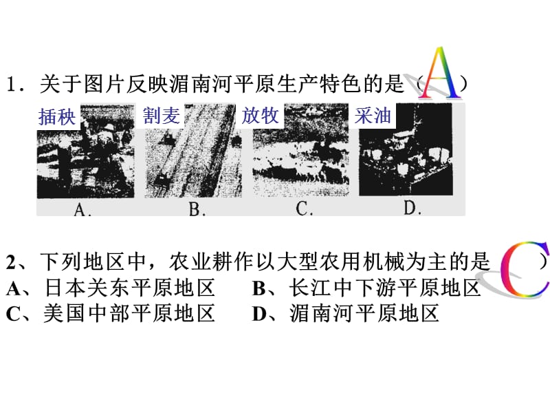 中考历史与社会考点复习：考点7世界典型区域练习.ppt_第2页