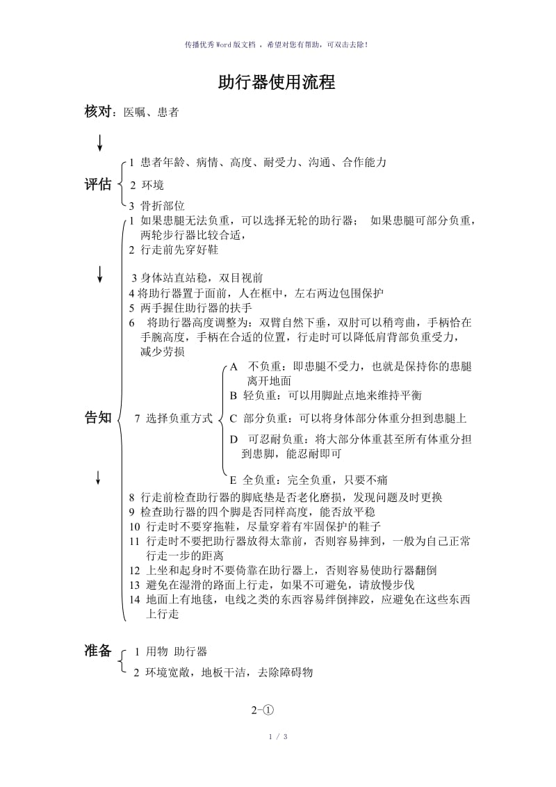 助行器使用流程`（参考模板）.doc_第1页