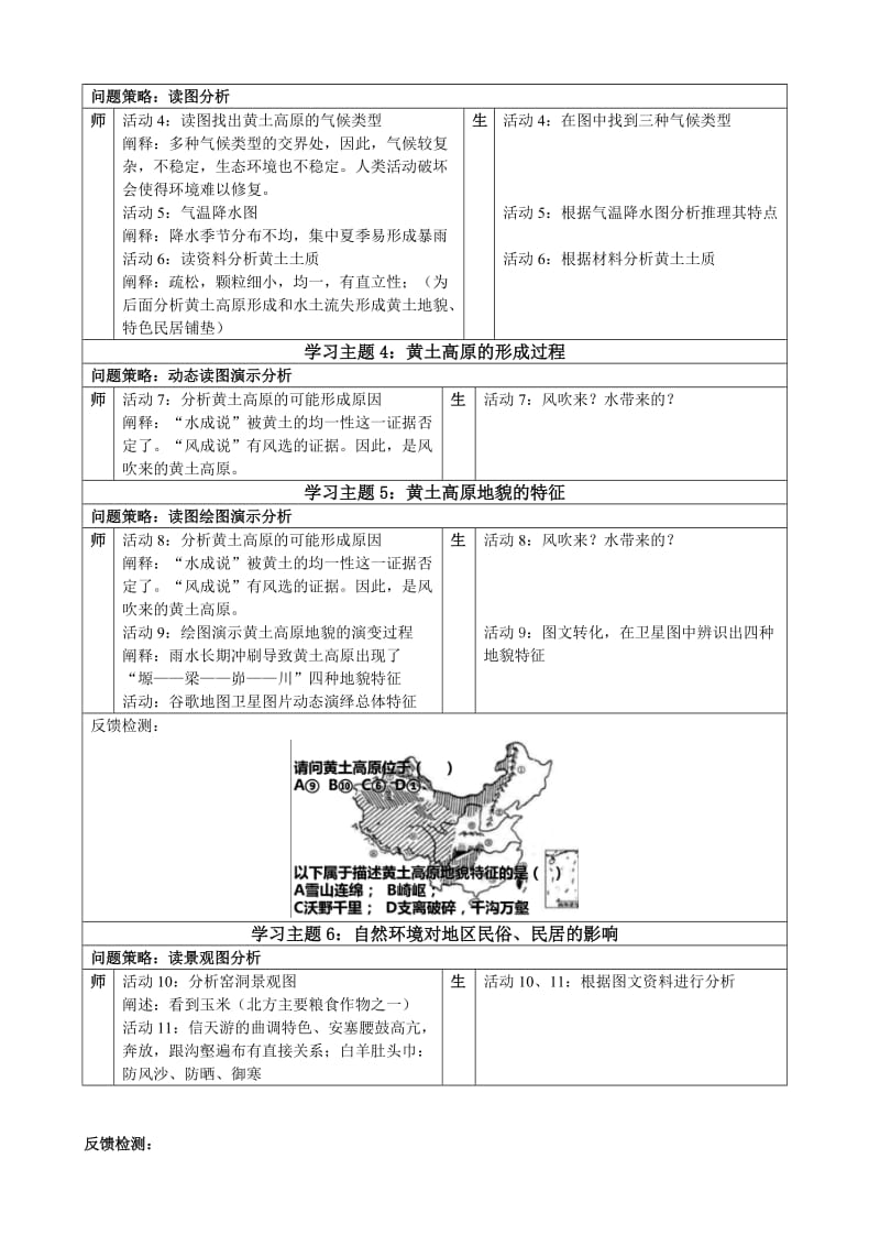 人教版八年级地理下册《八章　认识跨省区域第一节　沟壑纵横的特殊地形区——黄土高原》教案_12.doc_第2页