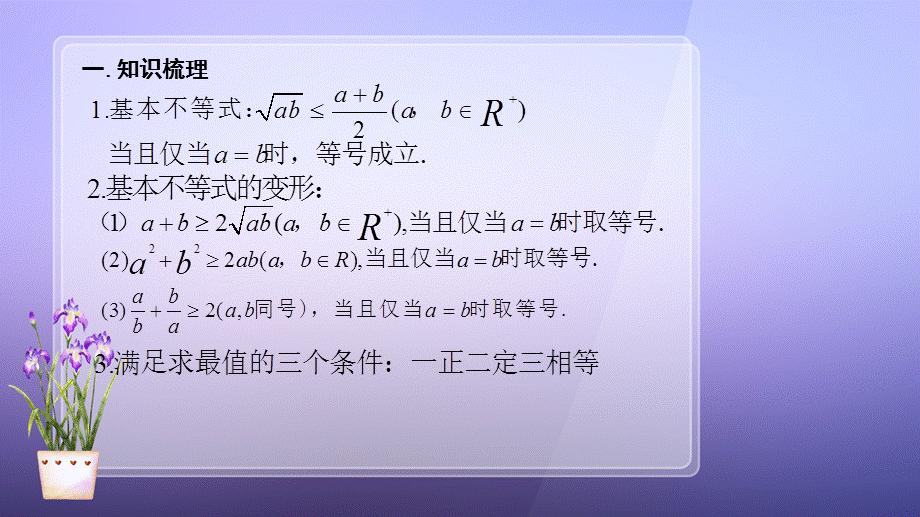 利用基本不等式求最值的常见方法PPT课件.ppt_第2页