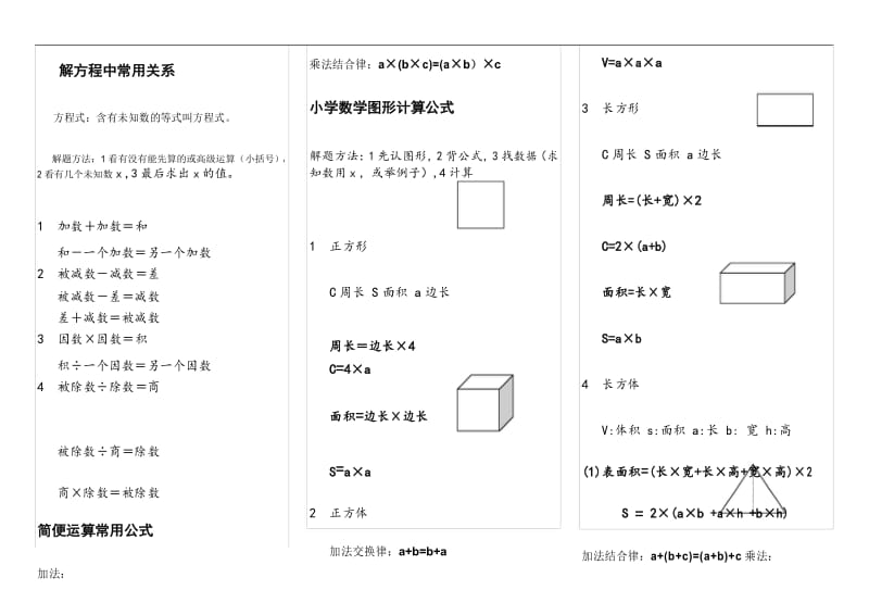 小学数学常用公式汇总.docx_第1页