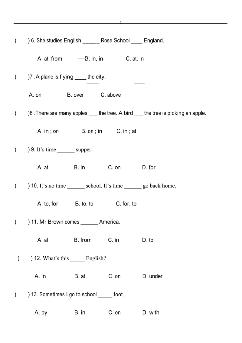 英语介词专项练习题.docx_第3页