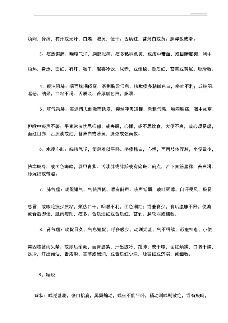 喘证中医诊疗方案.docx_第3页