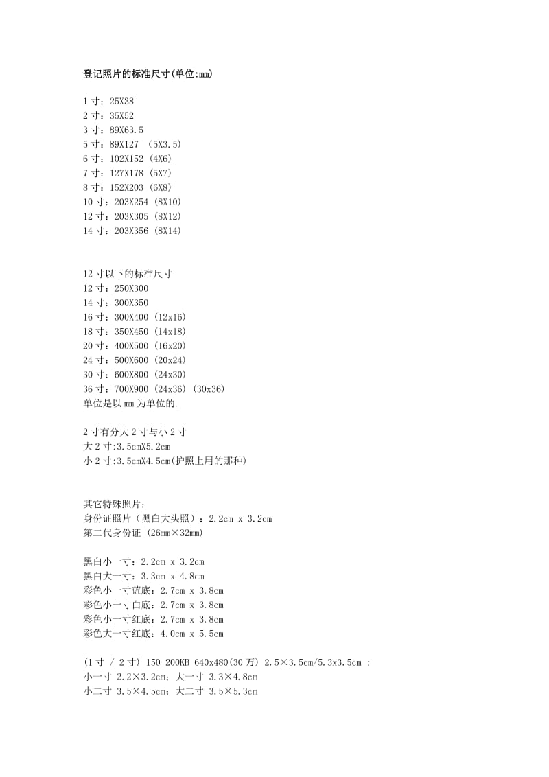 登记照片的标准尺寸.doc_第1页