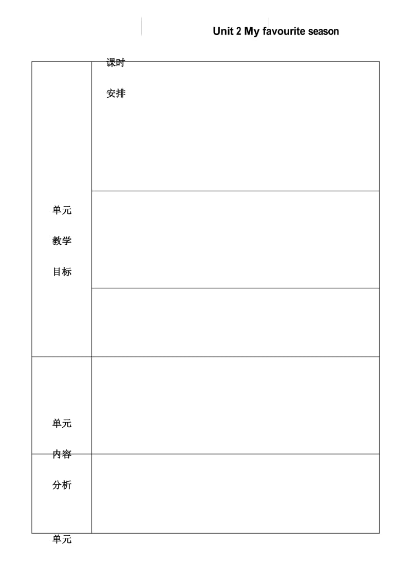 新版PEP五年级下册单元计划.docx_第3页