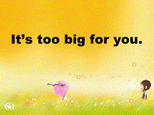 五年级下册英语课件-M5U2 It's too big for you _外研版（三起） (共13张PPT).ppt