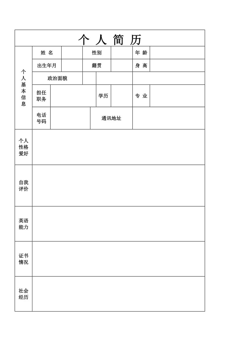 个人简介格式.doc_第1页