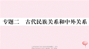 【最新】七年级历史下册 热点专项突破篇二 古代民族关系和中外关系习题课件 新人教版-新人教级下册历史课件.ppt