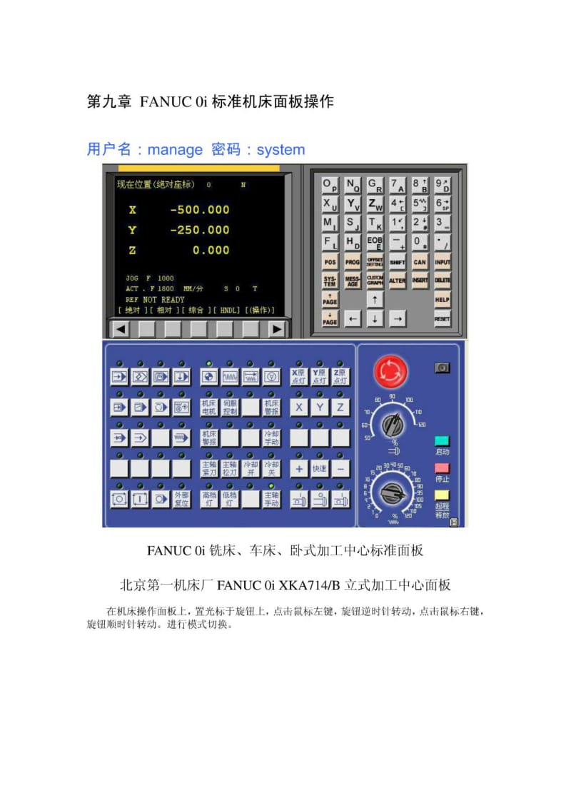 宇龙数控仿真系统FANUC 0I标准机床面板操作.doc_第3页