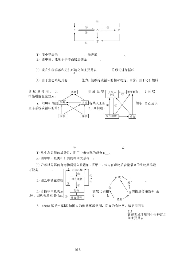 生态系统的功能复习试题.docx_第3页