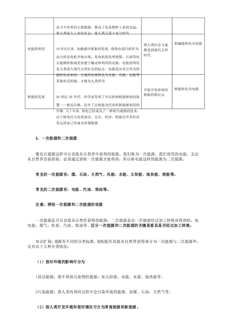 新人教版九年级物理第22章能源与可持续发展知识点全面总结 (1).docx_第3页