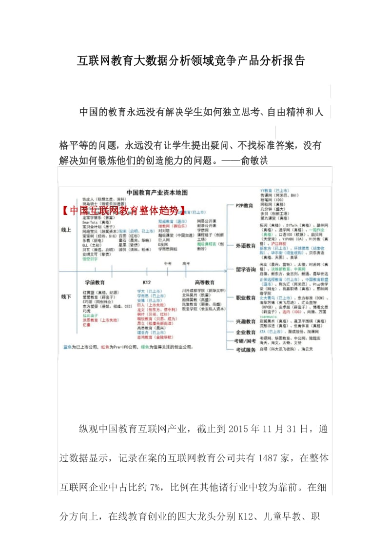 教育大数据分析领域竞品分析.docx_第1页