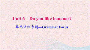 【最新】七年级英语上册 Unit 6 Do you like bananas单元语法专题Grammar Focus课件（新版）人教新目标版-（新版）人教新目标级上册英语课件.ppt