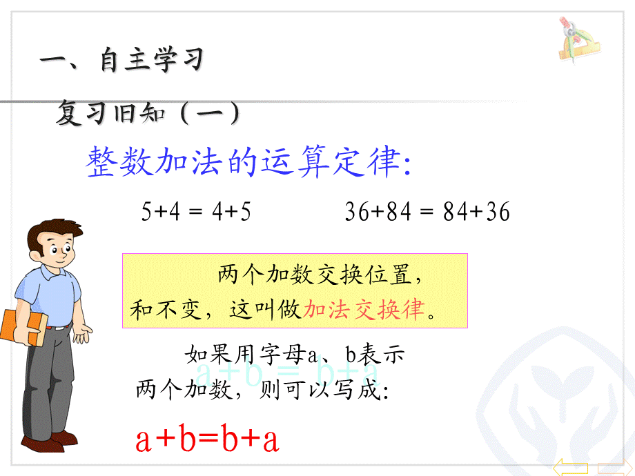 《整数加法运算定律推广到小数》PPT课件—李学诚.ppt_第2页