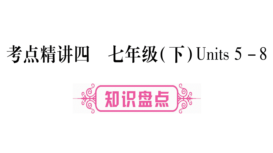 2019届中考英语宁夏专用教材系统复习课件：考点精讲4 (共90张PPT).ppt_第1页