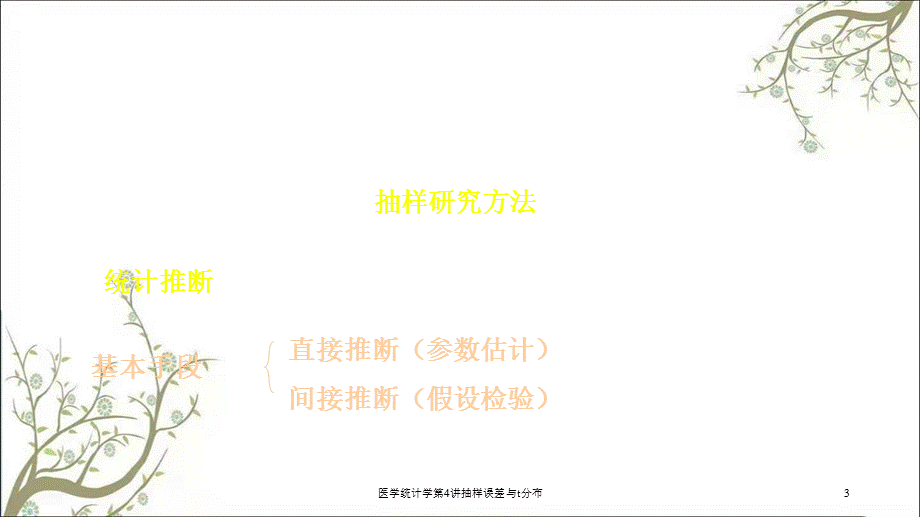 医学统计学第4讲抽样误差与t分布课件.ppt_第3页