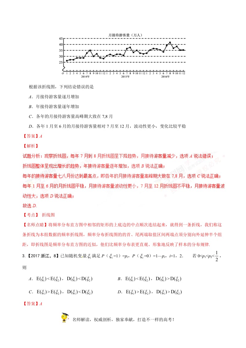 教辅类：高考理科数学试题-概率与统计（解析版）.doc_第2页