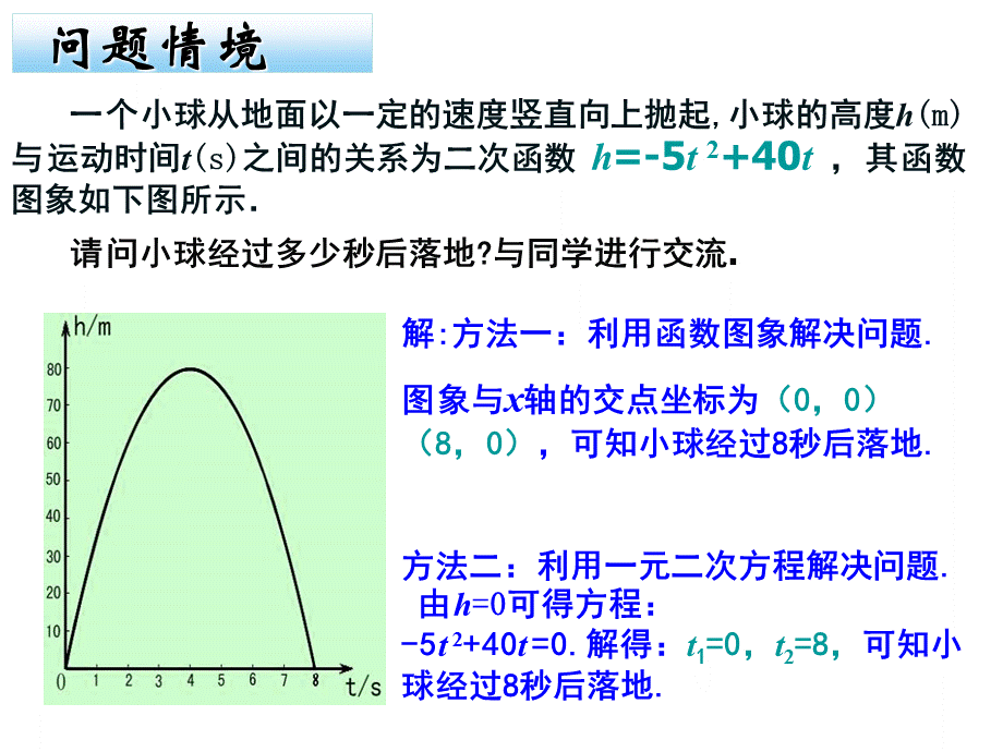 数学二次函数与一元二次方程课件苏科九.ppt_第2页