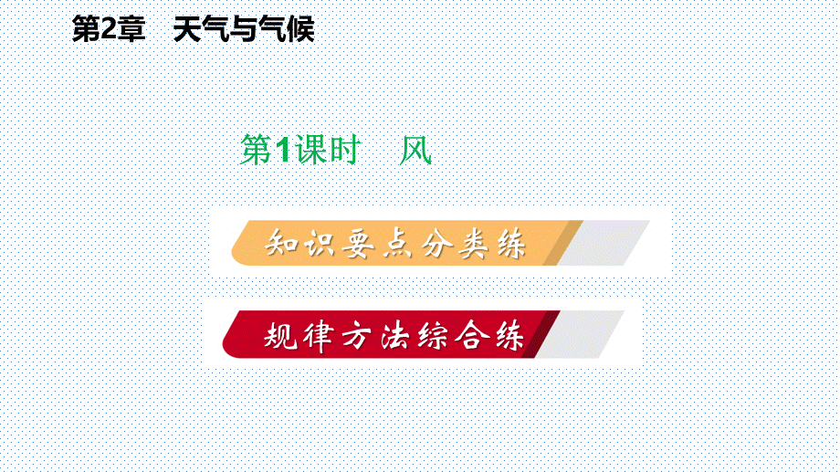 2018年秋浙教版八年级科学上册同步练习课件：2.4.1风(共15张PPT).pptx_第2页