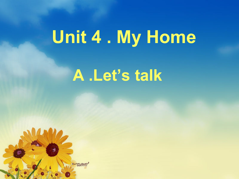 人教版PEP英语四年级上册Unit 4.A. let27s talk课件.ppt_第1页