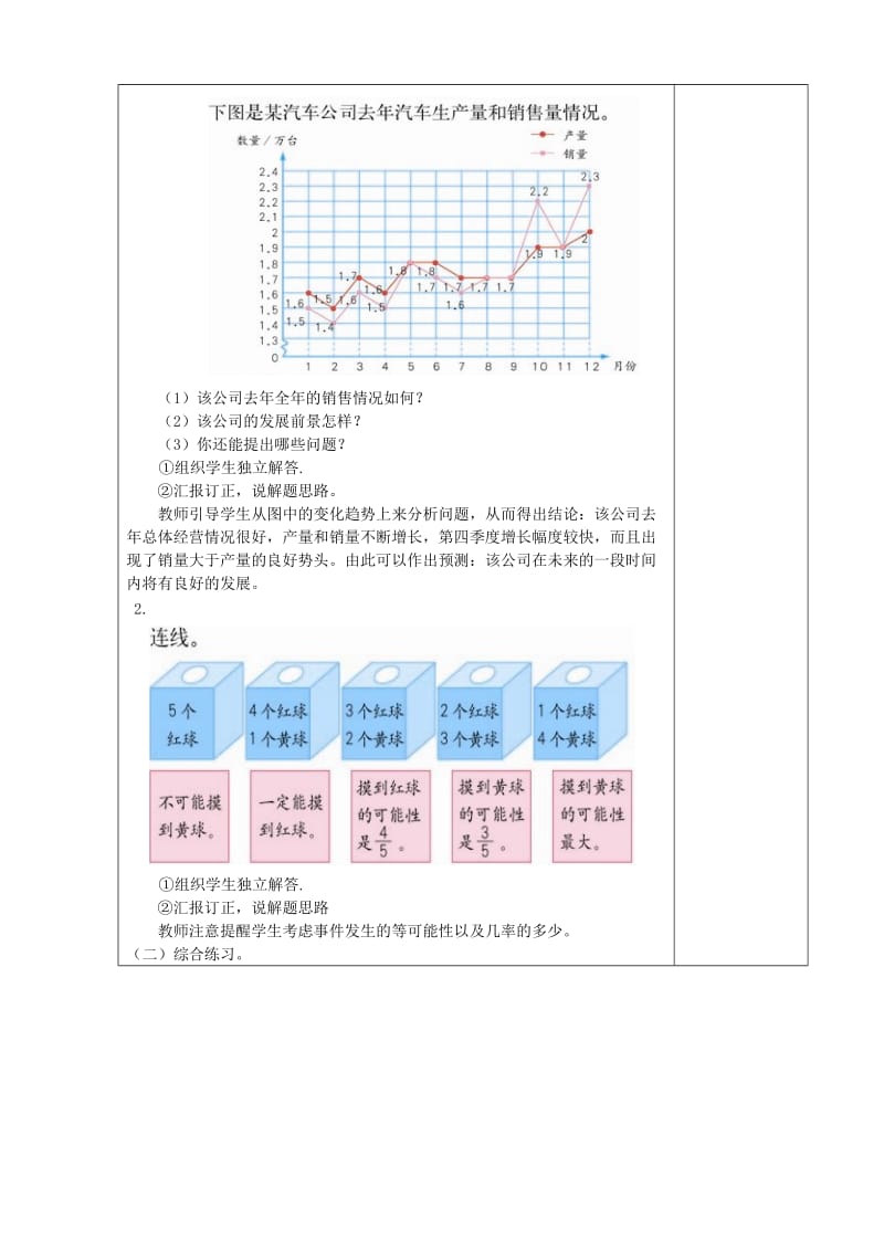 六年级数学下统计与概率练习教案 教学设计.doc_第2页