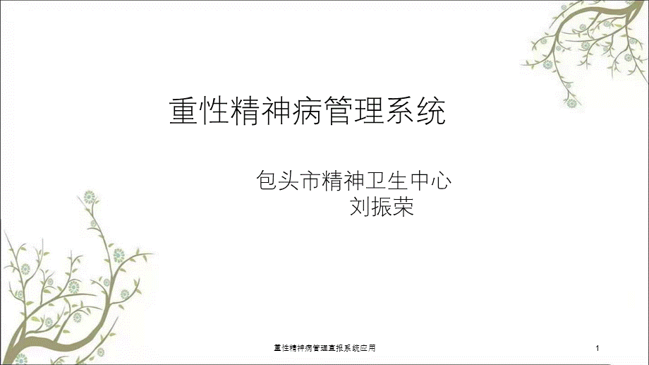 重性精神病管理直报系统应用课件.ppt_第1页