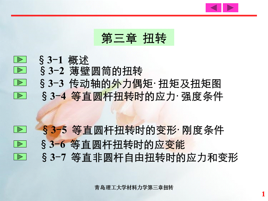 青岛理工大学材料力学第三章扭转.ppt_第1页