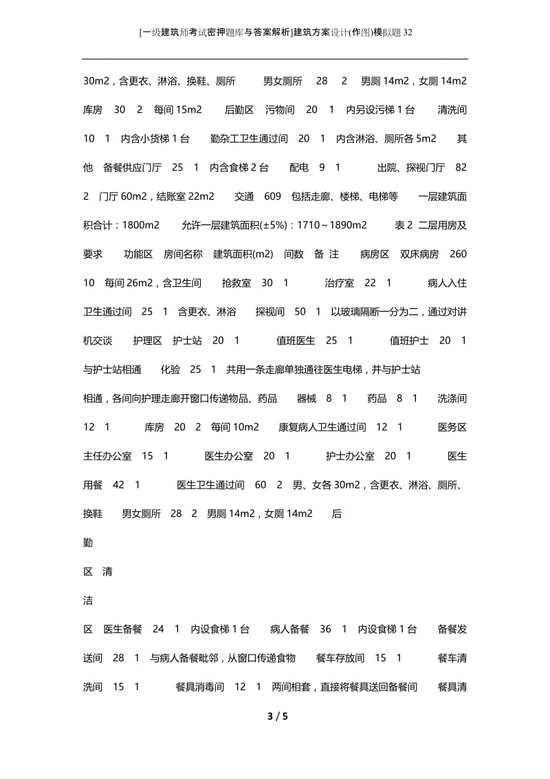 [一级建筑师考试密押题库与答案解析]建筑方案设计(作图)模拟题32.docx_第3页