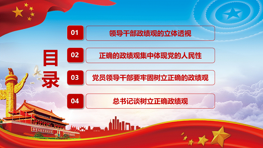 功成不必在我功成必定有我树立正确的政绩观党课党建党政内容型PPT模板.pptx_第3页