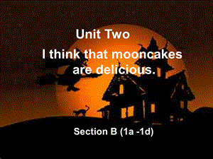 人教新目标九年级英语unit2 I think that mooncakes are delicious.Section B (1a -1d)(共24张PPT).ppt