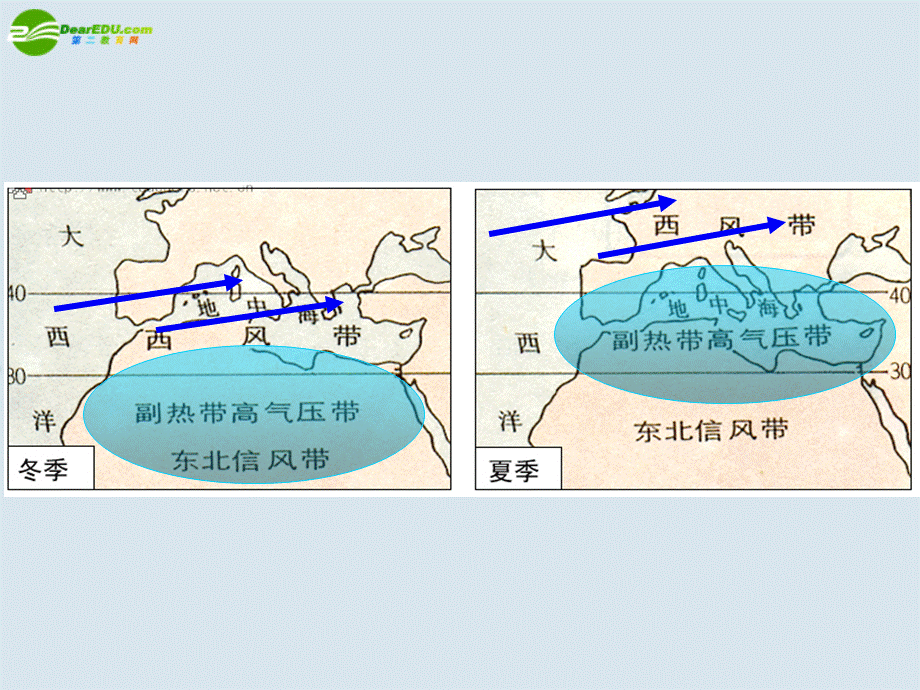 湖南师大 高中地理 气压带和风带对气候的影响课件 湘教版必修1.ppt_第3页