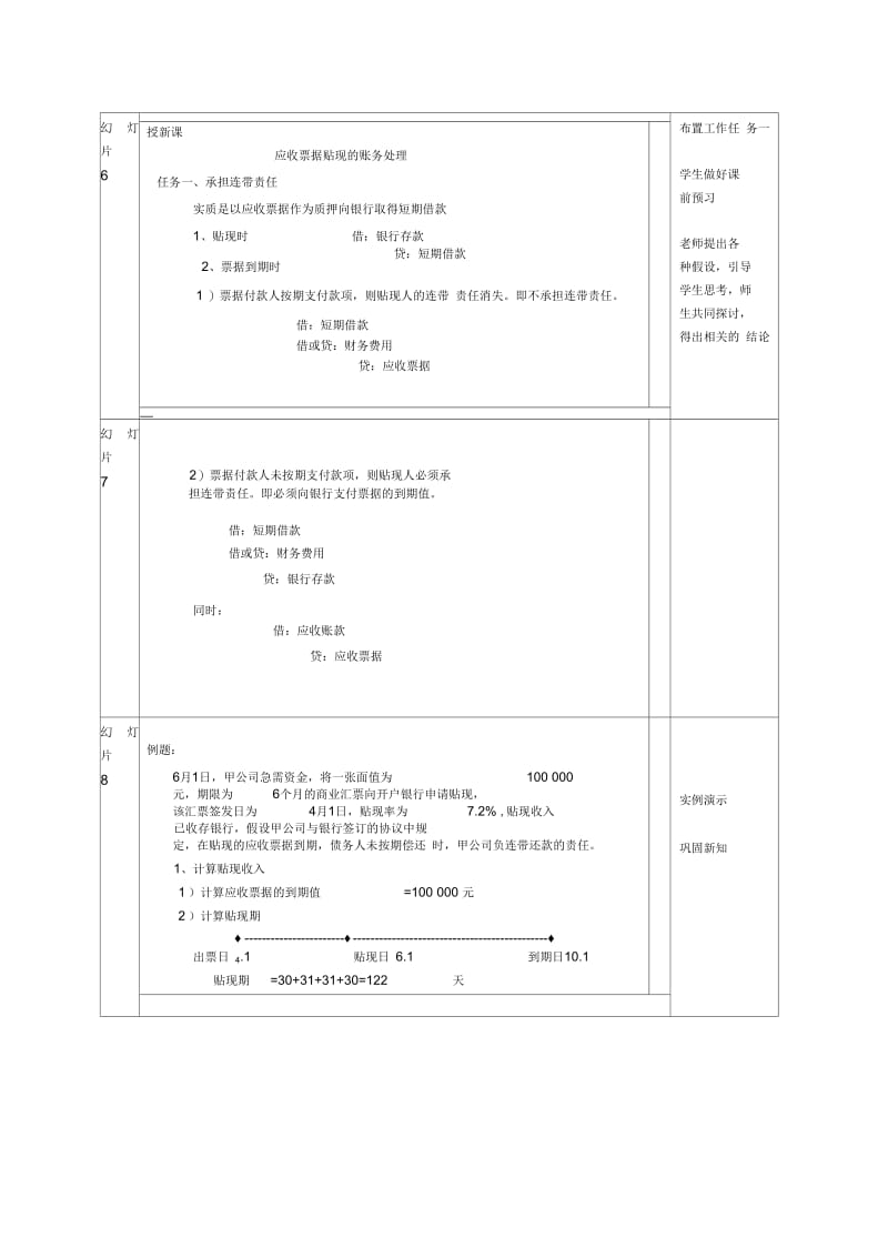 应收票据贴现的会计处理教案.docx_第3页