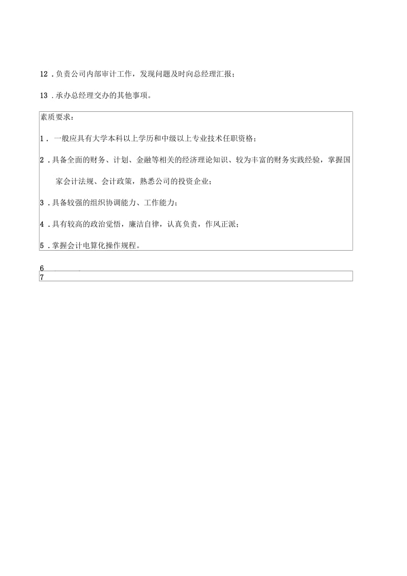 国融公司财会部经理岗位说明书.docx_第2页