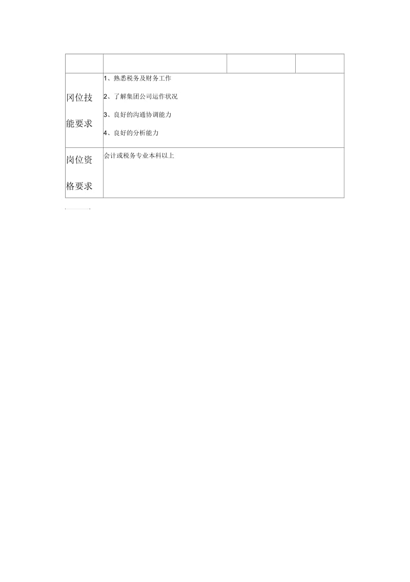 康佳集团财务中心高级税务会计岗位手册表.docx_第2页