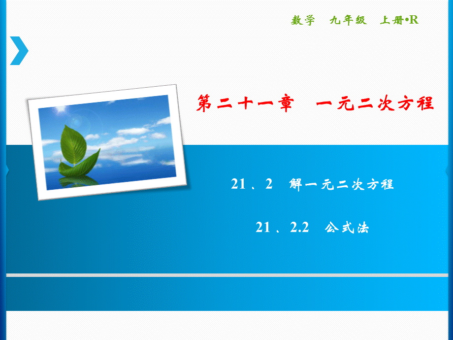 第21章 21.2.2　公式法.ppt_第1页