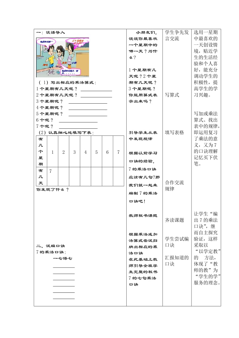 《7的乘法口诀》教学案.doc_第2页