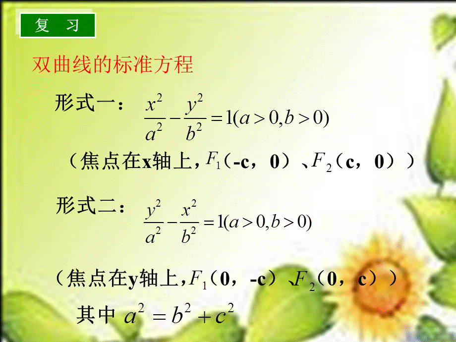 23双曲线及其标准方程课件1（苏教版选修2-1）.ppt_第2页