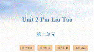 三年级上册英语课件－Unit 2 I'm Liu Tao ｜译林版(三起) (共13张PPT).pptx