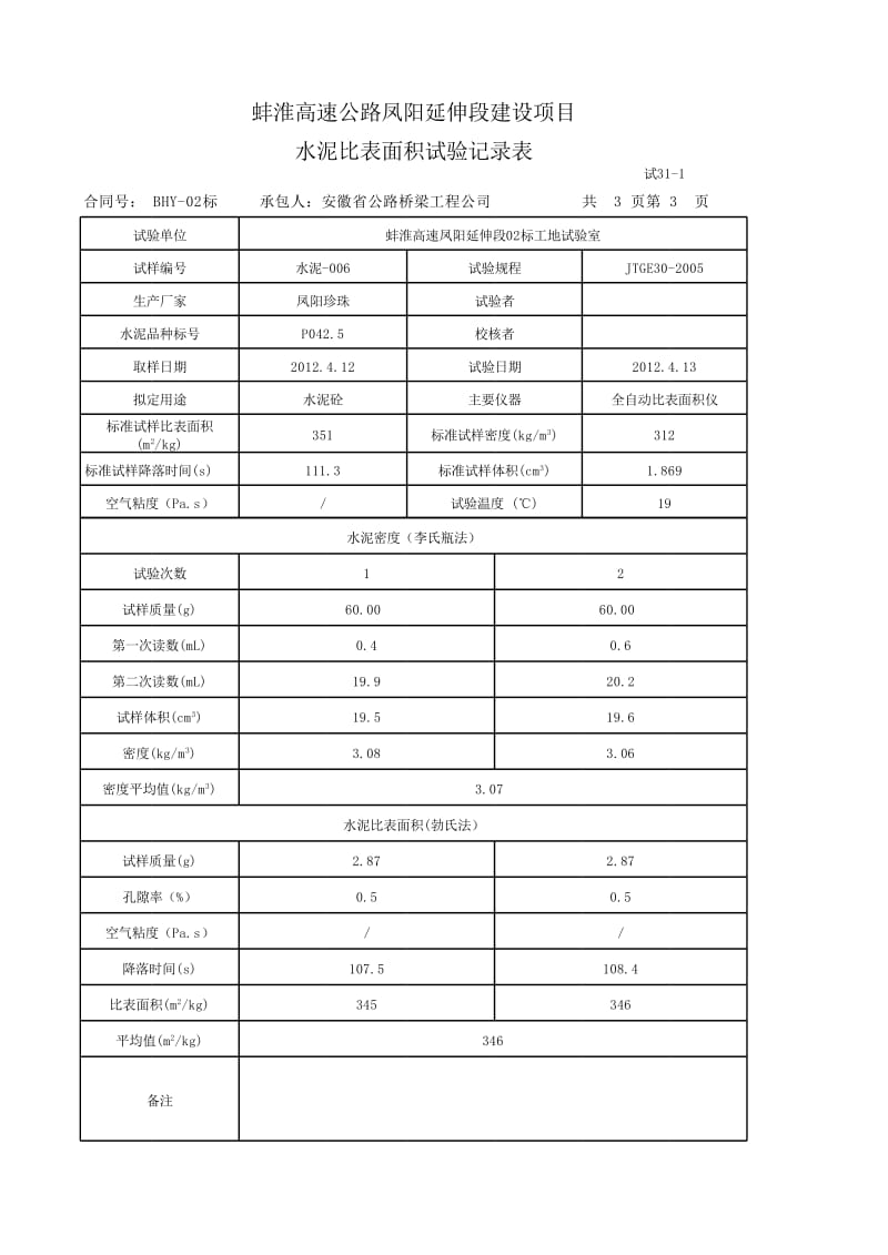 水泥比表面积表.xls_第2页