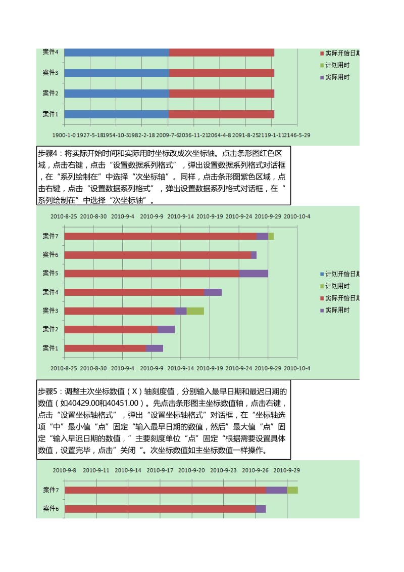 学会用EXCEL制作甘特图详细步骤.xls_第2页