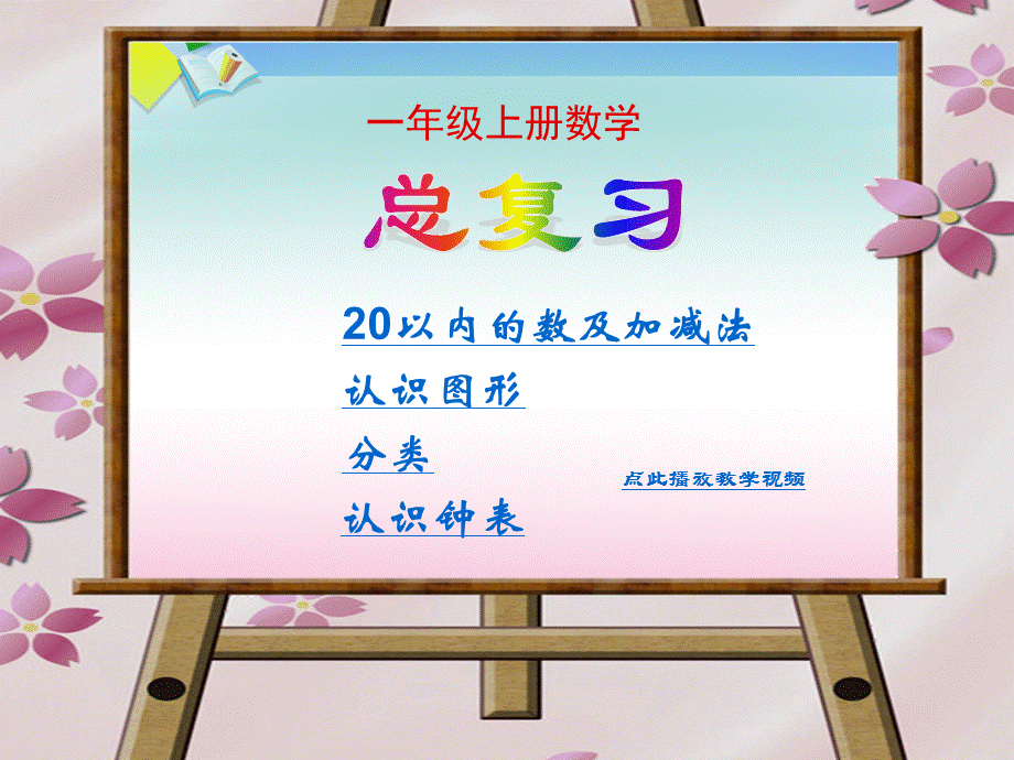 2013年新人教版一年级上册数学总复习PPT.ppt_第1页